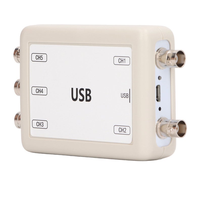 Virtual Oscilloscope: 5 Channel USB 2.0 Interface - Plug And Play Portable Design For Electronic Testing, Circuit Design, Long Term Monitoring - Image 2