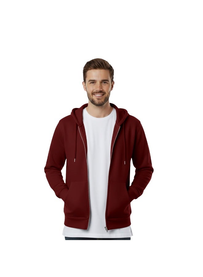 PRINTSHOP4ME Men’s Hoodie With Zipper – Cotton Hooded Neck | Long Sleeve With Kangaroo Pocket | Warm Everyday Wear For Travel,Sports,Work,Outdoor Walks And Casual Outfits - Image 1