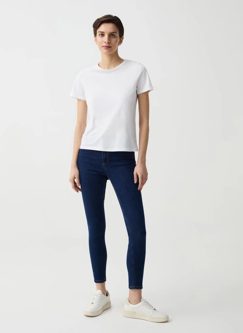 او في اس Skinny-Fit Cropped Jeans With Five Pockets