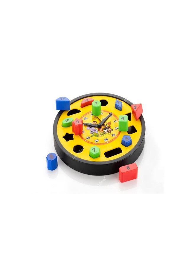 HighRoof 4 in 1 Learning Clock, Shape and Color Shorter & Numbers for Kids Age 2-7 Years (Multicolor) - Image 5