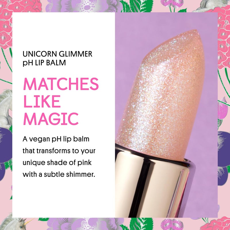 Winky Lux Unicorn Glimmer Balm -Hydrating ph Lip Balm, Natural Pink Tint with pH Color Changing, Moisturize & Soften Lips While Leaving Sheer Pink Tint, with Vanilla Scent - Image 2