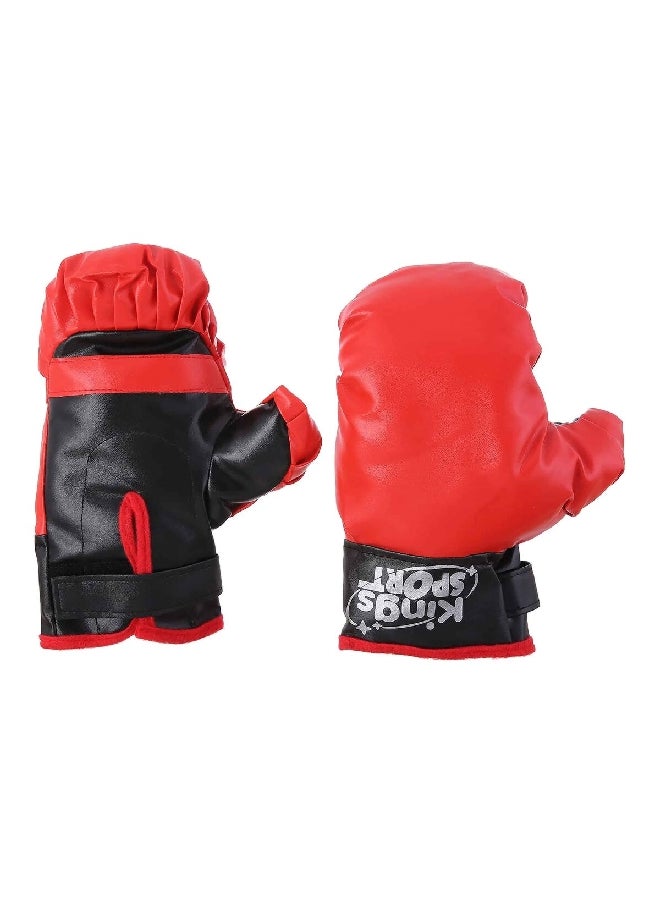 King Sport 3-Piece Adjustable Free Standing Punching Ball Set Red and Black 120 cm 143881 - Image 2