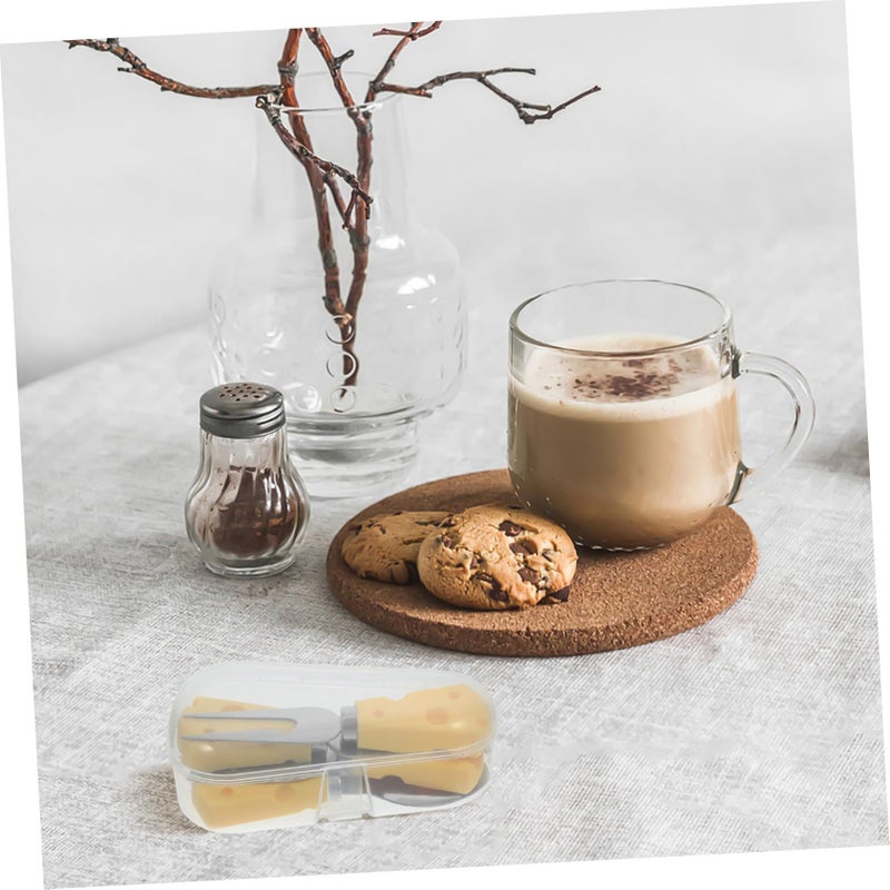 6 Pieces Cheese Knives Set With Creative Cheese Shaped Handles Stainless Steel Butter Spreaders Charcuterie Board Utensils For Condiment And Jam Serving - Image 5