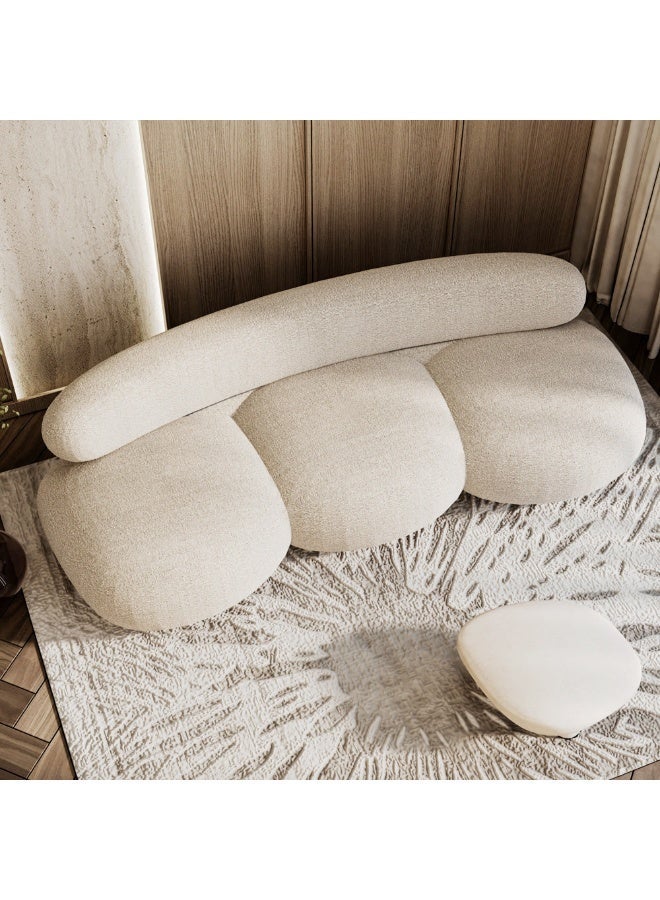 الهوم كنب بوكليه ذات 3 مقاعد باللون البيج الخالد من الهوم - Image 3