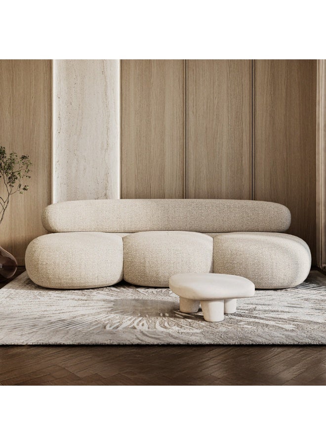 الهوم كنب بوكليه ذات 3 مقاعد باللون البيج الخالد من الهوم - Image 1