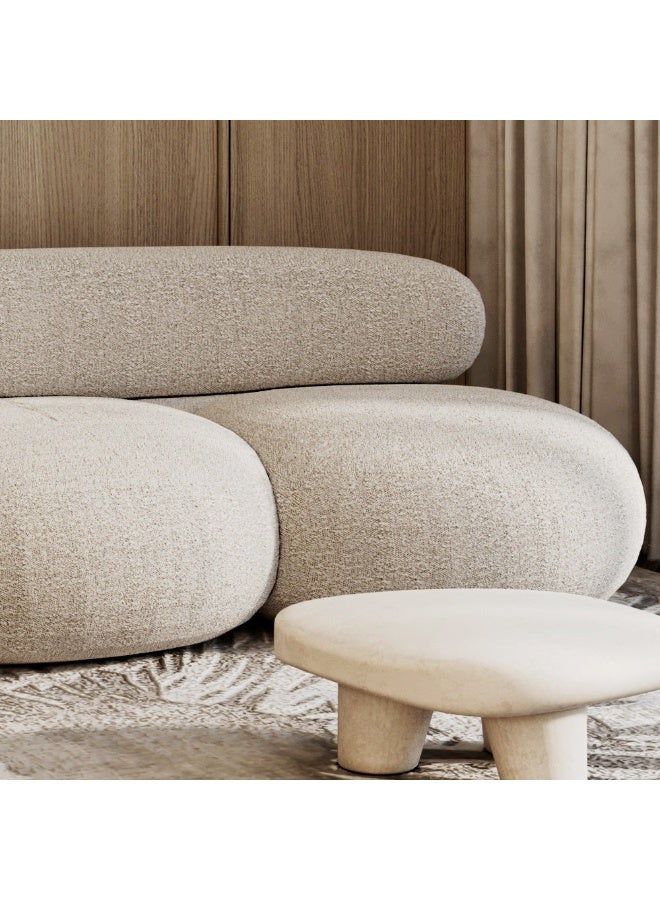 الهوم كنب بوكليه ذات 3 مقاعد باللون البيج الخالد من الهوم - Image 4