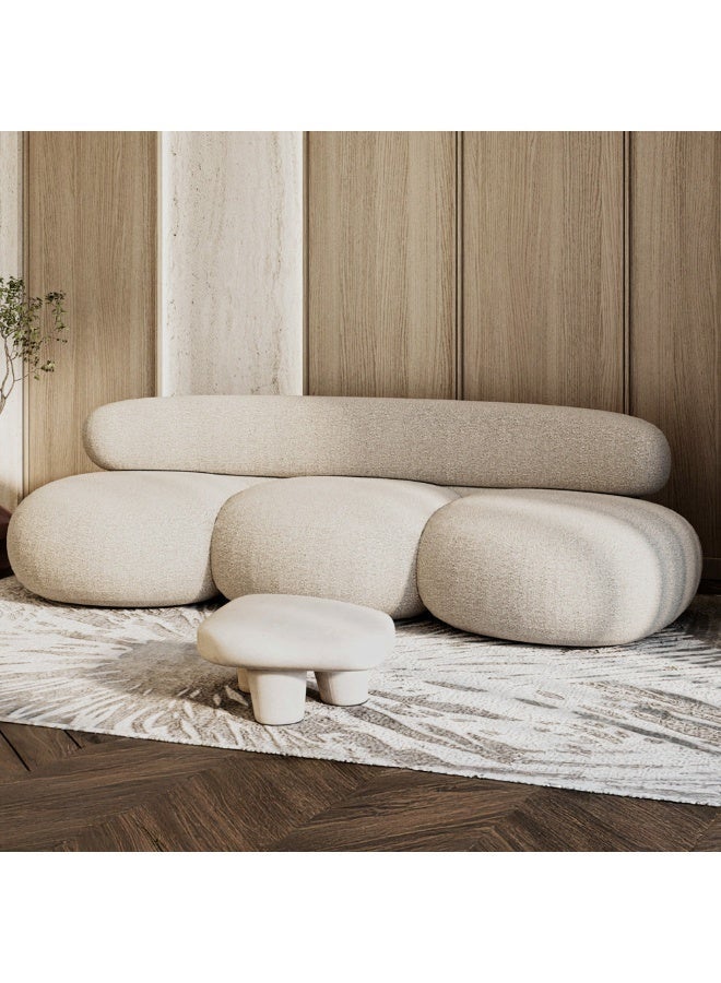 الهوم كنب بوكليه ذات 3 مقاعد باللون البيج الخالد من الهوم - Image 2