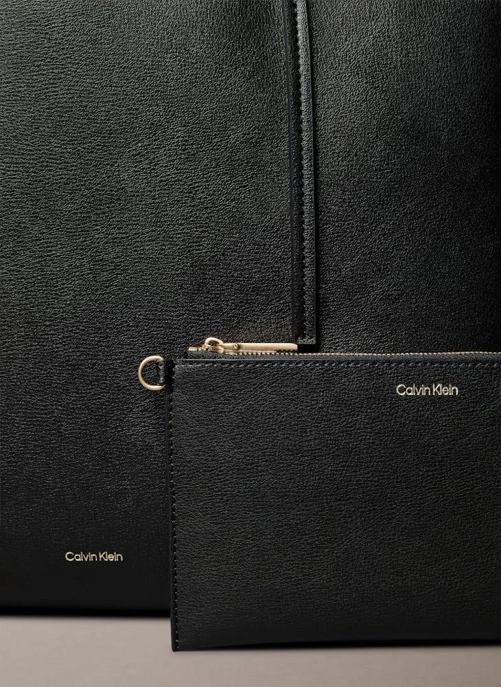 CALVIN KLEIN  Foil Logo Tote Bag with Pouch for Women | Best Price UAE