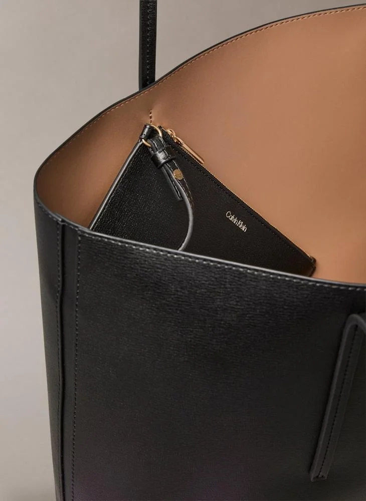CALVIN KLEIN  Foil Logo Tote Bag with Pouch for Women | Best Price UAE