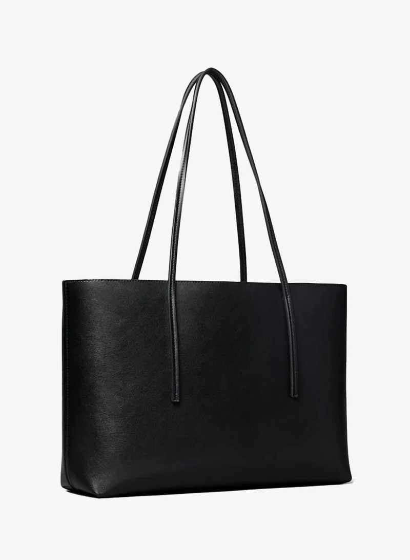 CALVIN KLEIN Foil Logo Tote Bag with Pouch