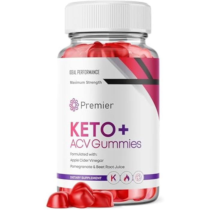 IDEAL PERFORMANCE Premier Keto + Gummies, PremierKeto ACV Keto Supplement Gummies - Maximum Strength, Keto+ ACV Gummys, All Natural Support Formula Keto+ACV Advanced Formula, Premier Keto Gummy Reviews (2 Pack) - Image 1