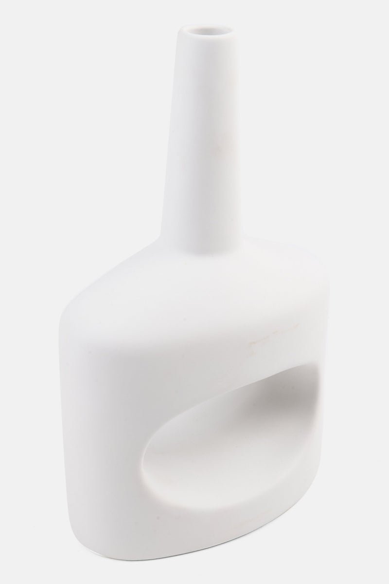 Muy Mucho Ceramic Donut Vase, White - Image 2