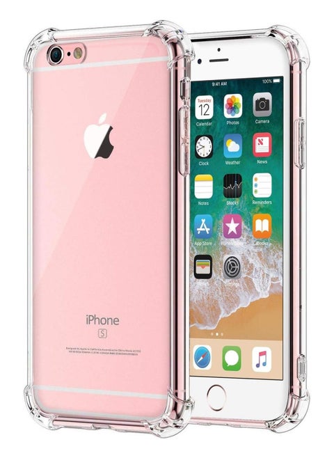 Transparent shockproof case compatible with iPhone 6 Plus - 6S Plus