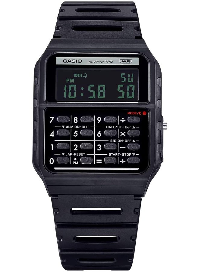 CASIO Unisex Digital Display Watch With Black Resin Strap - CA-53WB-1BDF  - Image 5