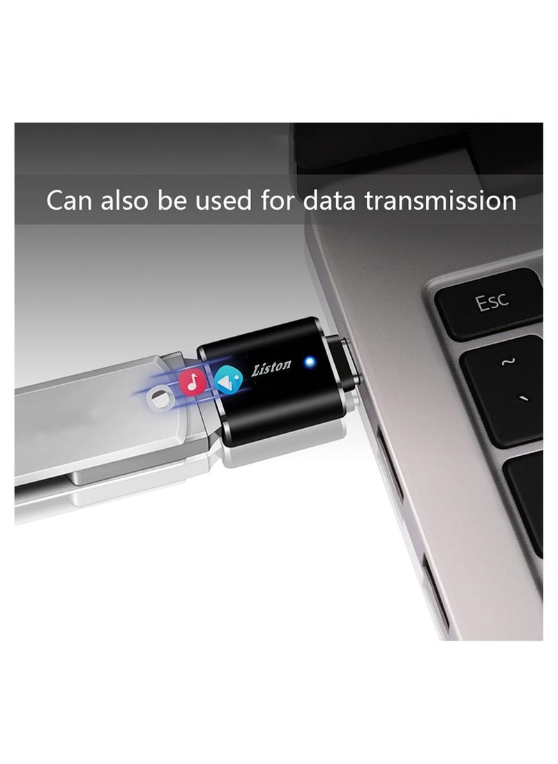 Liston - USB Type C to USB A OTG Flash Drive Adapter USB Type C Male to USB A Female black - Image 1