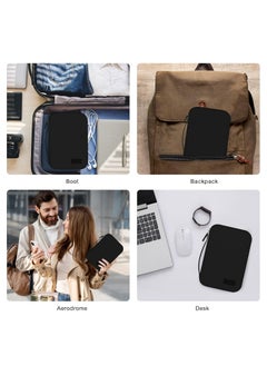 Generic Travel Document Organizer Family Passport Holder Premium Wallet for All Portable Travel Essentials for Men and Women Black  - Image 5