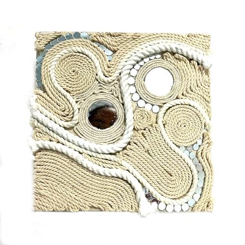 The brown box-String Thread Art kit,DIY Craft Material kit for Adults and Girls Age 9-12,12-15,lippan Art kit,Mirror and Macrame Art on Canvas - Image 2