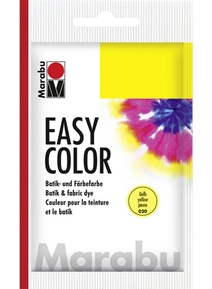 Easy Color Batik And Fabric Dye 020 Yellow 25 G