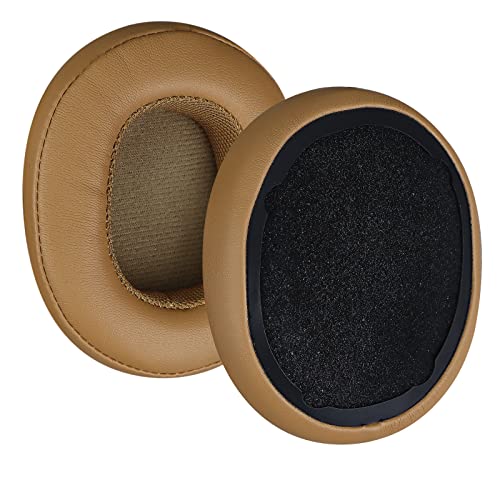 MOLGRIA Replacement Ear Pads Cushion, MOLGRIA Protein Leather Earpads Cup for Skullcandy Crusher Wireless Crusher Evo ANC HESH 3.0 Over-Ear Headphones(Tan) - Image 2