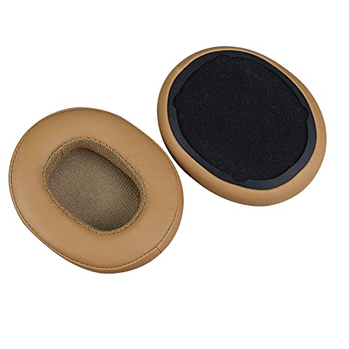 MOLGRIA Replacement Ear Pads Cushion, MOLGRIA Protein Leather Earpads Cup for Skullcandy Crusher Wireless Crusher Evo ANC HESH 3.0 Over-Ear Headphones(Tan) - Image 3
