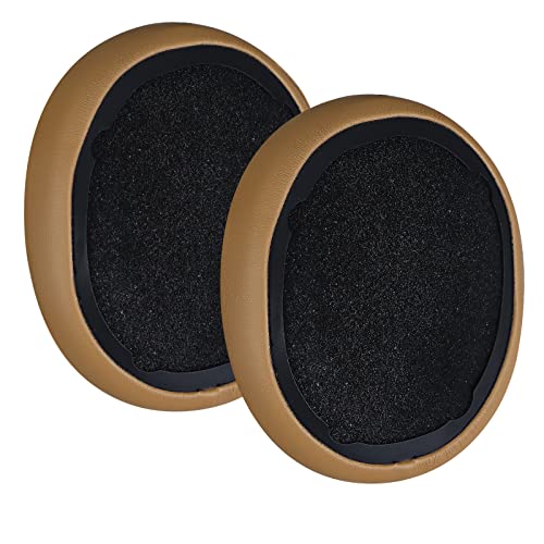 MOLGRIA Replacement Ear Pads Cushion, MOLGRIA Protein Leather Earpads Cup for Skullcandy Crusher Wireless Crusher Evo ANC HESH 3.0 Over-Ear Headphones(Tan) - Image 5