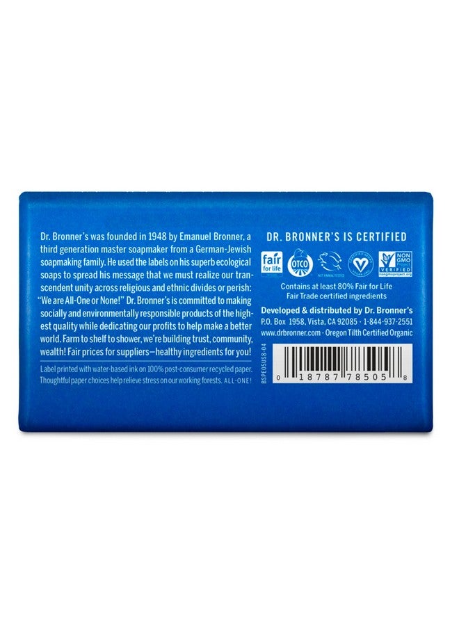 Dr. Bronner's صابون بار بيور كاستيل (نعناع 5 أونصة 12 عبوة) مصنوع من زيوت عضوية للوجه والجسم والشعر لطيف ومرطب قابل للتحلل نباتي خالي من القسوة غير معدل وراثيًا - Image 2
