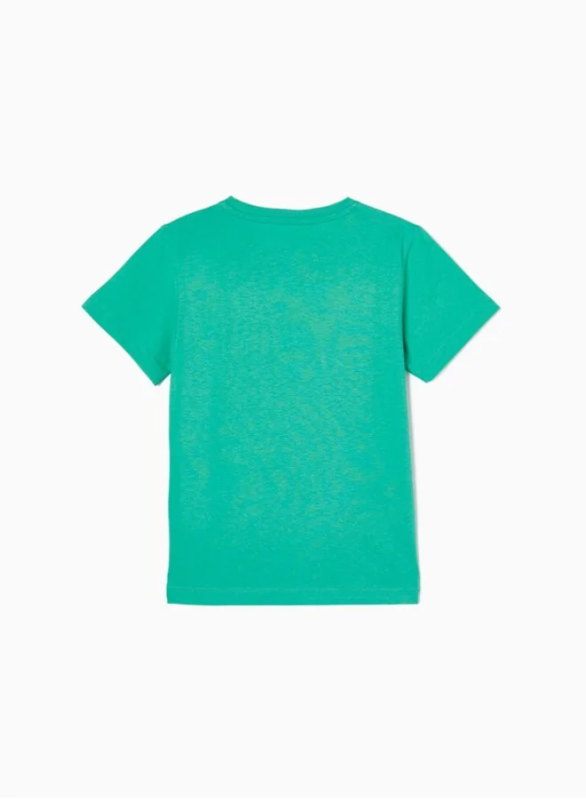 Zippy Cotton T-shirt for Boys 'Jungle', Green