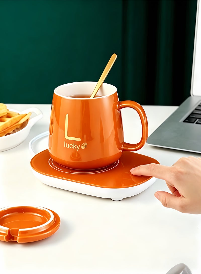 loven Smart coffee set, automatic switch, gravity-sensor mug, desk-friendly, with insulated mug heating plate (up to 55°C/131°F), 14 oz. - Image 3