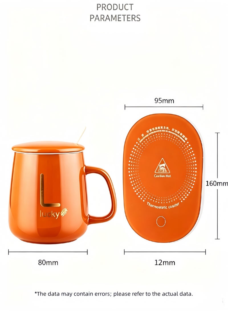 loven Smart coffee set, automatic switch, gravity-sensor mug, desk-friendly, with insulated mug heating plate (up to 55°C/131°F), 14 oz. - Image 5