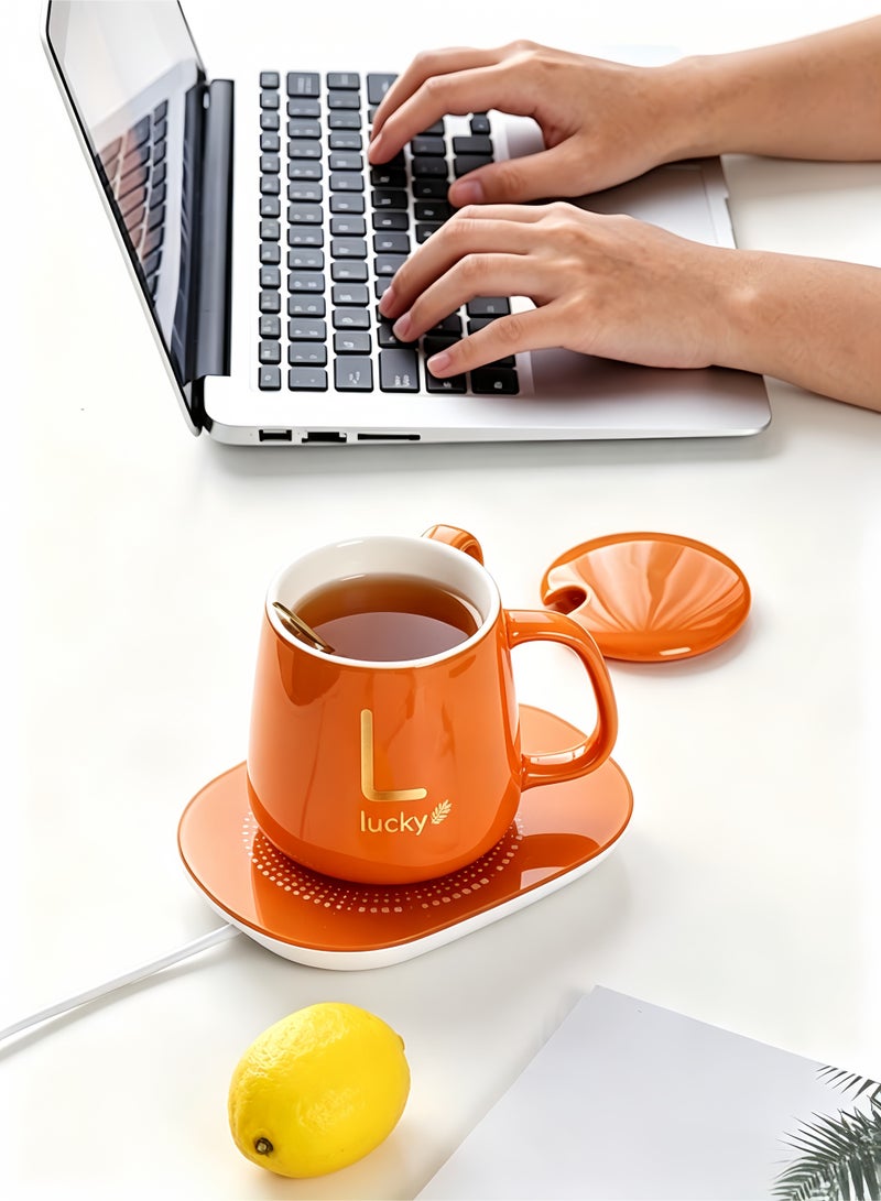 loven Smart coffee set, automatic switch, gravity-sensor mug, desk-friendly, with insulated mug heating plate (up to 55°C/131°F), 14 oz. - Image 4