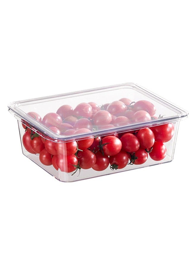 Morlife Stackable Refrigerator Organizer Bin with Lid（22.4x17.2x9.9cm） - Image 1