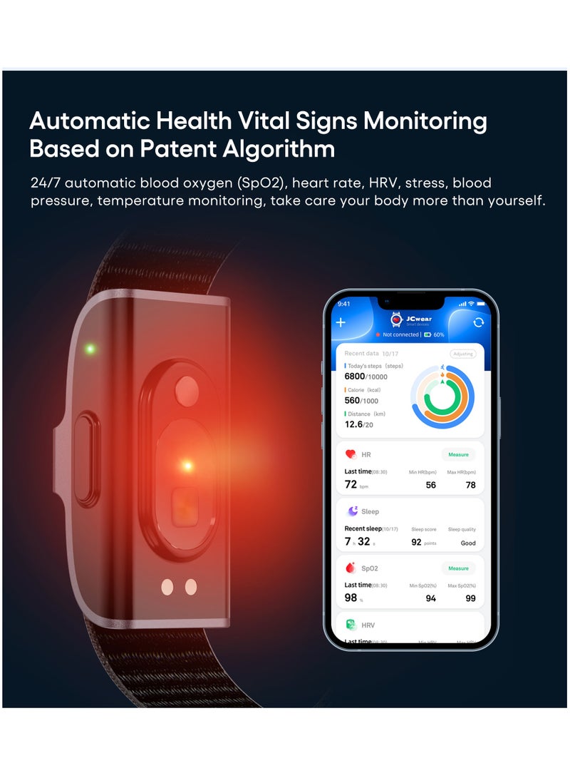 جي ستايل 2208A سوار ذكي بدون شاشة ، عداد خطبض متعقب اللياقة البدنية للرجال ، واكتشاف السوار الإلكترونية للرجال والنساء. - Image 4