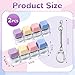 DEARIDAP 2 PCS Keyboard Fidget 4in1 Keyboard Button Clicker Keychain Push Bubble Sensory Fidget Supplies for Kids Adults to Relief Pass Time Blue Pink Yellow Purple - Image 4