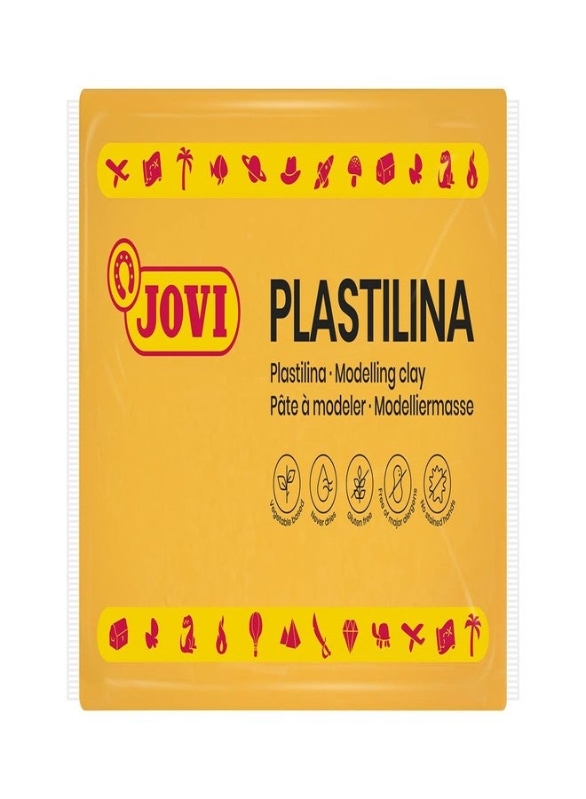 Jovi - Modeling Clay, 3 Pounds Total, 4 Non-Drying Bars, 0.77 lb Each, Arts and Crafts Non-Toxic and Gluten Free plasticine (Dark Yellow) - Image 2