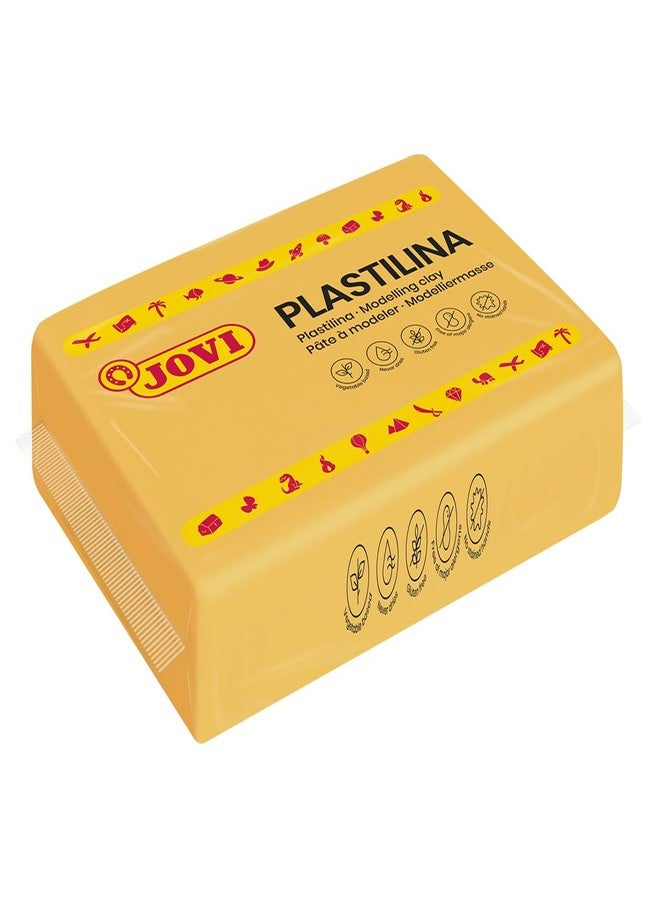 Jovi - Modeling Clay, 3 Pounds Total, 4 Non-Drying Bars, 0.77 lb Each, Arts and Crafts Non-Toxic and Gluten Free plasticine (Dark Yellow) - Image 3