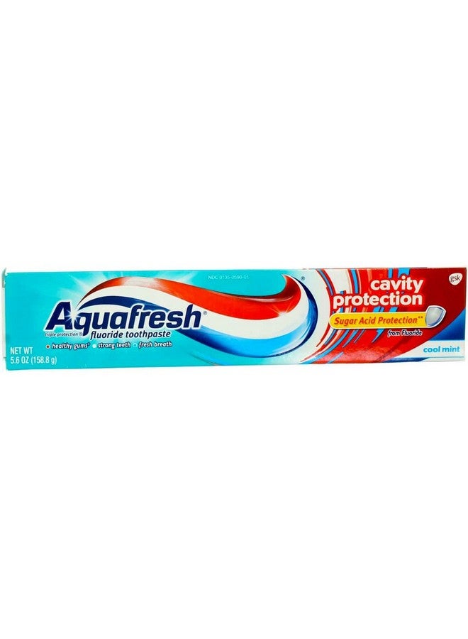 Aquafresh Aqua Fresh Cavity Protection Fluoride Toothpaste Cool Mint 5.6 Ounce (Pack Of 2) - Image 1