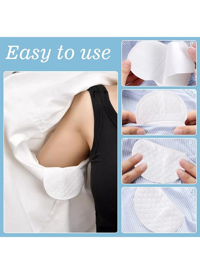 Farahom 100 PCS Underarm Sweat Pads, Armpit Sweat Pads for Women and Men, Disposable Armpit Pads for Sweating Women, Non-Visible Comfortable Unflavored Armpit Protection  - Image 4