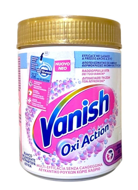 Oxi Action Stain Remover Powder for White Clothes Without Bleach 500g