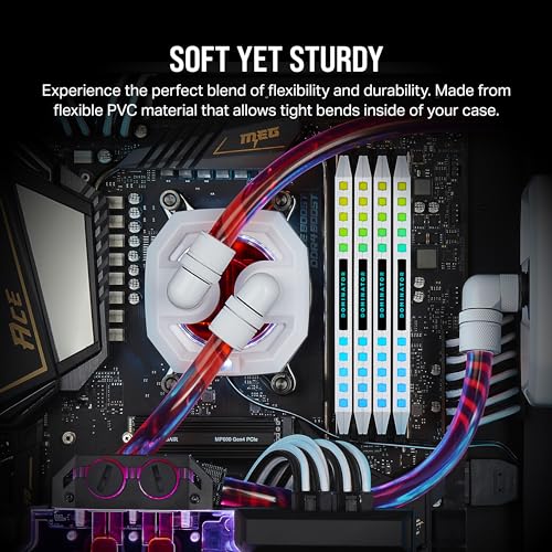 Corsair CX-9059001-WW Hydro X Series, Xt Softline, 10/13mm (3/8In/ 1/2In) ID/OD, Tubing, Clear - Image 3