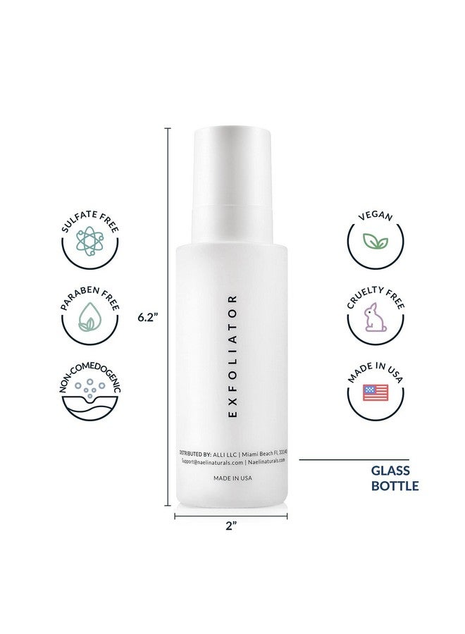 NAELI Aha/Bha Exfoliating Face Wash 10% Glycolic Acid & Salicylic Acid Cleanser Anti Aging Acne & Wrinkle Reducing Facial Exfoliant Pore Minimizer & Brightening Scrub Vegan & Cruelty Free 4 Oz - Image 4