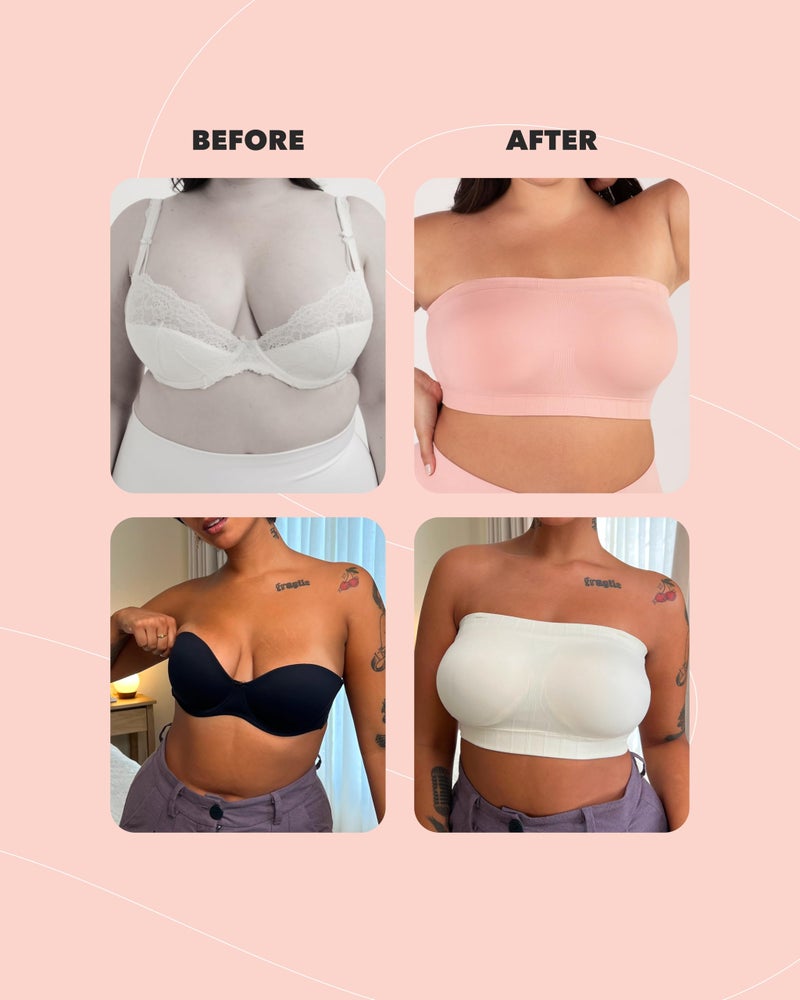 SHAPERMINT Strapless Bra - Bandeau top, Strapless Bras for Women, Plus Size Lingerie for Women, Free Clear Bra Straps - Image 5