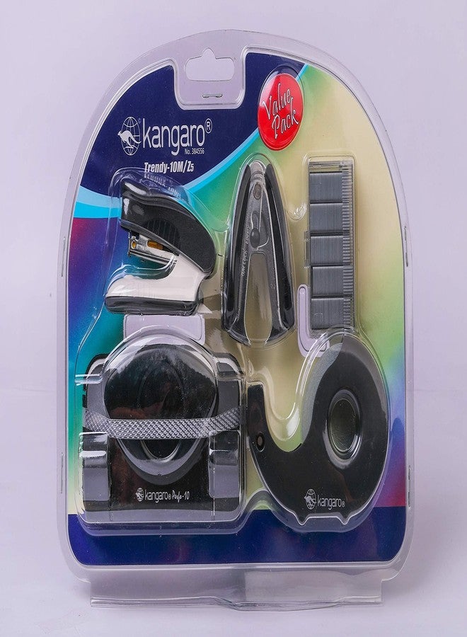 Ondesk Kangaro Desk Essentials TRENDY-10M/Z5 Gift Pack | Stationery Gift Set for Office, Diwali, Weddings, Birthday, Holiday Presents, Celebrations | Black, Pack of 1 | Color May Vary - Image 2