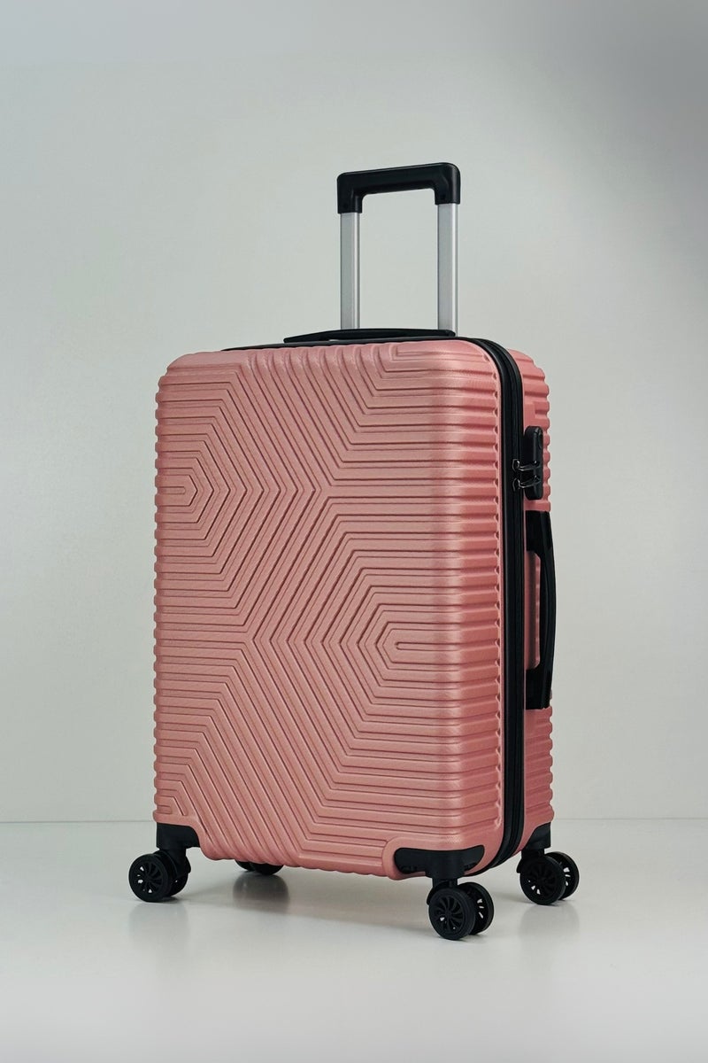 SAW & SEE Premium Hard Shell Luggage Set – 4-Piece Durable Strong Suitcase Set, Lightweight ABS Trolley Bags with Smooth Rotating Spinner Wheels, Security Combination Lock, Telescopic Handle, Traveling Bag Suitcases – 20" / 24" / 28"/32" ( 12KG/25KG/35KG/45KG ) – ROSE GOLD - Image 2