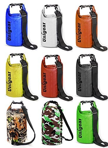Unigear Dry Bag Waterproof, Floating and Lightweight Bags for Kayaking, Boating, Fishing, Swimming and Camping with Waterproof Phone Case (Yellow, 5L) - Image 3