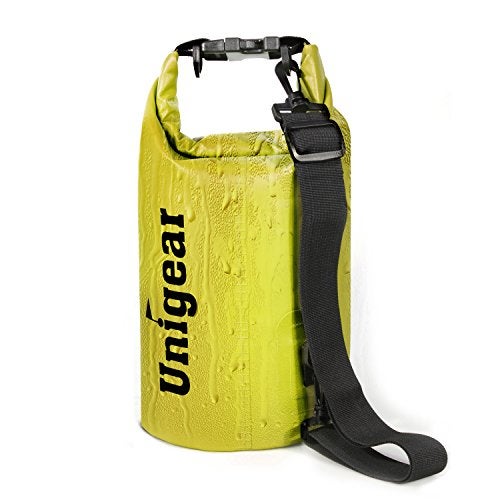 Unigear Dry Bag Waterproof, Floating and Lightweight Bags for Kayaking, Boating, Fishing, Swimming and Camping with Waterproof Phone Case (Yellow, 5L) - Image 2
