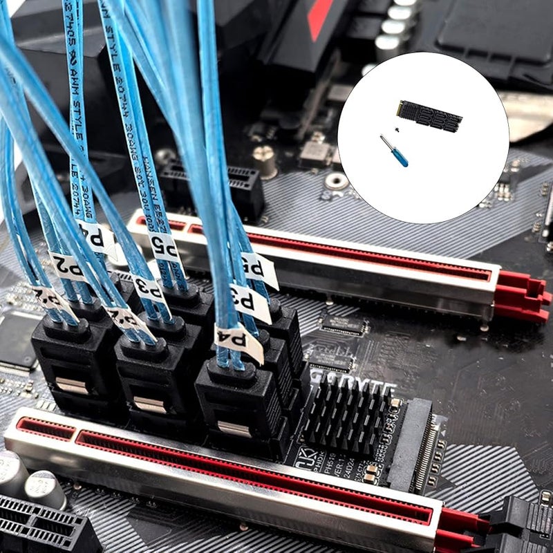 9 Port PCIe SATA 3 6Gbps Storage Controller Card for Server Workstation RAID Array - Image 3