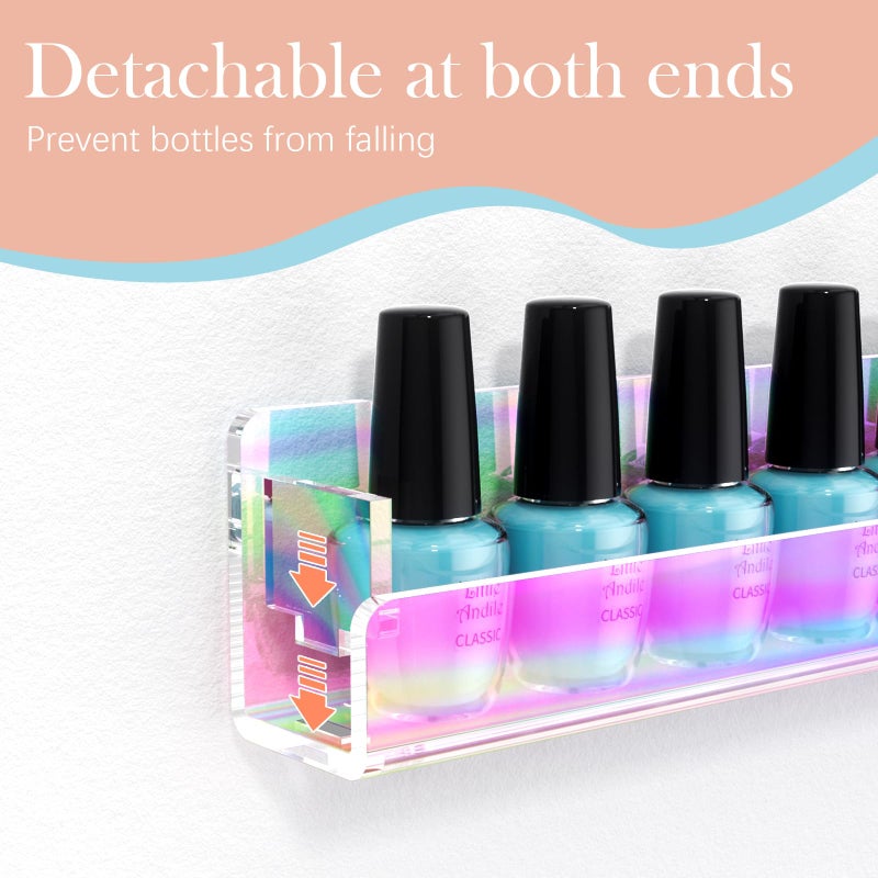 Femeli Nail Polish Wall Rack (Iridescent 15 Inch) - Image 3