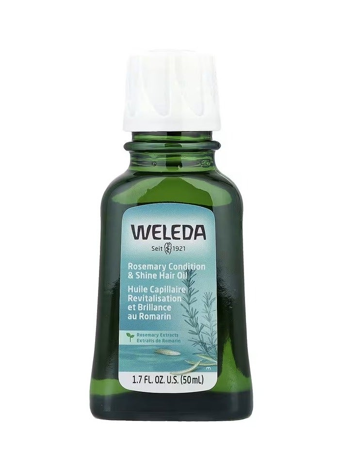 ويليدا زيت الشعر لترطيب ولمعان الشعر، مستخلصات إكليل الجبل، 50 مل (1.7 أونصة سائلة)