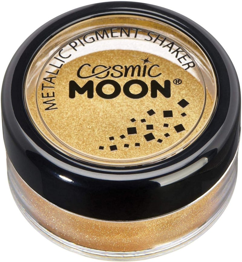 Cosmic Moon Matte Metallic Pigment Loose Face Powder Gold Cosmetic Pearlescent Powder Eye Shadow Makeup for Face Eyes Body
