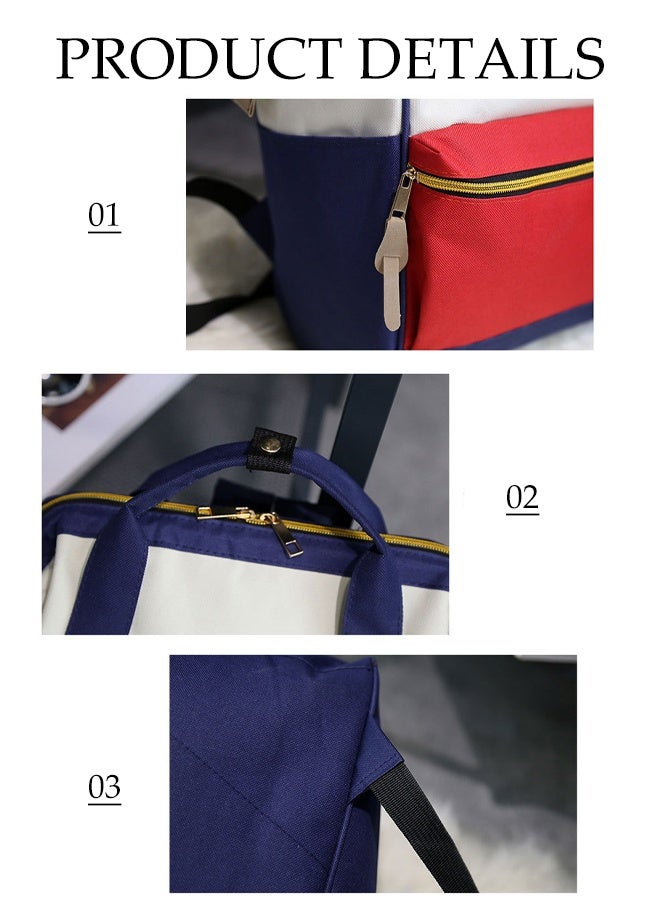 Diaper Bag, Waterproof Mommy Bag,Nappy Bags Handbag, Multifunction Diaper Bag for Baby Care, Travel Backpack Large Capacity Blue - Image 5